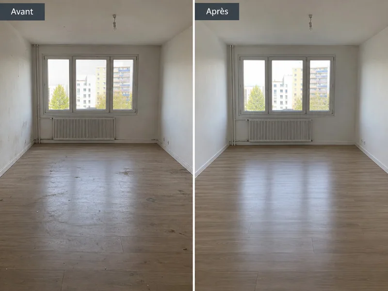 Illustration de remise au propre d’un logement